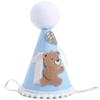Agkvw Bear Woodland Adventure Teddy Bear 1st Birthday Hat and Crown for Boys - One Happy Camper First Birthday Decoration view 2