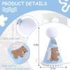 Agkvw Bear Woodland Adventure Teddy Bear 1st Birthday Hat and Crown for Boys - One Happy Camper First Birthday Decoration view 4