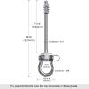 BeneLabel Heavy Duty Swing Hangers with Bearings - Set of 2 Stainless Steel 304 Hardware for Wood & Metal Beams - Ideal for Hanging Hammocks, Yoga Swings, Porch Swing - 1500LB Capacity - 7" x M2/5" view 4