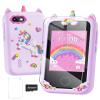 Fiechcco Gifts for Girls Age 6-8 Smart Phone Easter Christmas Stocking Stuffers for Kids Toy for Teenage 3 4 5 7 9 6 8 Year Old Birthday Gift Ideas with 8G SD Card (Purple) view 1