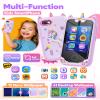 Fiechcco Gifts for Girls Age 6-8 Smart Phone Easter Christmas Stocking Stuffers for Kids Toy for Teenage 3 4 5 7 9 6 8 Year Old Birthday Gift Ideas with 8G SD Card (Purple) view 2