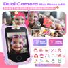 Fiechcco Gifts for Girls Age 6-8 Smart Phone Easter Christmas Stocking Stuffers for Kids Toy for Teenage 3 4 5 7 9 6 8 Year Old Birthday Gift Ideas with 8G SD Card (Purple) view 3