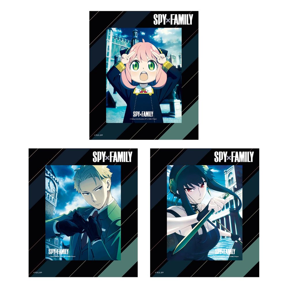Crunchyroll - Spy x Family - 3D Cards/Lenticular Cards + Frame - (Pack of 3)