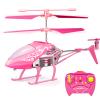 YongnKids Remote Control Helicopter for Kids, Rc Plane for Kids Ages 8+, 3.5 Channel,2.4GHz Rc Helicopter with LED Lights, Airplane Toys for Beginner Boys Girls Indoor- Pink view 1