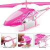 YongnKids Remote Control Helicopter for Kids, Rc Plane for Kids Ages 8+, 3.5 Channel,2.4GHz Rc Helicopter with LED Lights, Airplane Toys for Beginner Boys Girls Indoor- Pink view 3