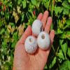 1Pc Handmade Extra Large Round Beads, Ceramic Craft Supplies for Macrame Large Hole (30 mm, Confetti White) view 3