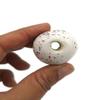 1Pc Handmade Extra Large Round Beads, Ceramic Craft Supplies for Macrame Large Hole (30 mm, Confetti White) view 4