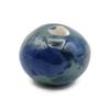 1Pc Handmade Extra Large Round Beads, Ceramic Craft Supplies for Macrame Large Hole (30 mm, Dark Blue Speckled) view 4