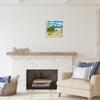 Stupell Industries Surfer Girl Walking Tropical Beach Framed Giclee Art, Design by Ale Saiz Studio view 2