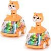 ShinySong Baby Toy Cars Press and Go Car for Toddler, Light Up Toys Birthday Gifts for Kids Boys Girls, Tiger 2PCS view 1
