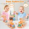 ShinySong Baby Toy Cars Press and Go Car for Toddler, Light Up Toys Birthday Gifts for Kids Boys Girls, Tiger 2PCS view 3