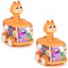 ShinySong Baby Toy Cars Press and Go Car for Toddler, Light Up Toys Birthday Gifts for Kids Boys Girls, Giraffe 2PCS view 1