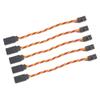 GetFPV Affiliate 2 Male to Female Servo Extension Cable Twisted 22AWG - JR Style (5 pcs) - 30cm - Blue view 1