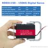 ANNIMOS 150KG Robot Servo Motor 12V High Voltage High Torque Steel Gear Large Digital Steering Servos with Mount Brackets view 3