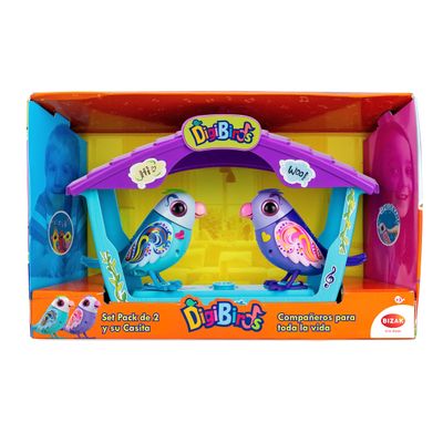 Bizak Digibirds, House with 2 Interactive Birds Singing Alone or Choir, Whistle, Move Beak and Head, Take Them Anywhere You Want (62008617)