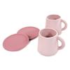 Hudson Baby Silicone Toy Tea Set, Pink, One Size view 3