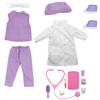 Style Girls: 18" Doctor Dress Up Set - 15 Piece Outfit & Accessory Set, Dress Up, Doll Accessories, Purple White & Pink view 1