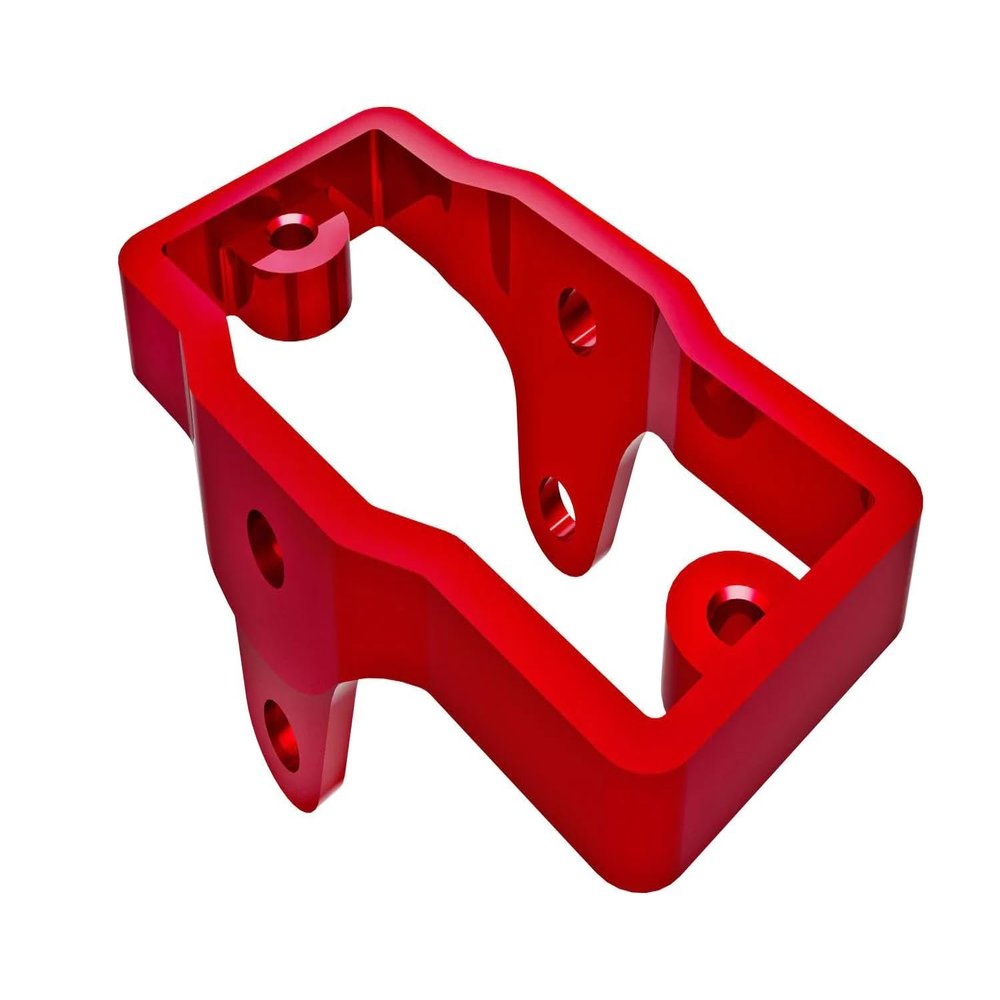 Traxxas Servo mount, 6061-T6 aluminum Red-anodized