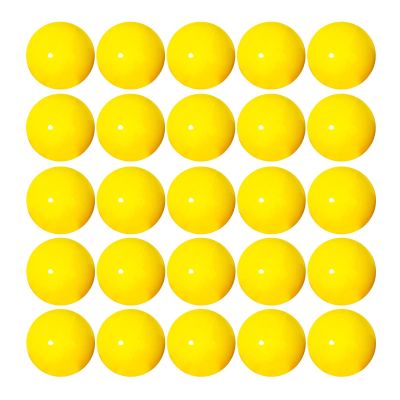harayaa 25 Pieces Bingo Ball Set Numbered Bingo Balls Raffle Balls Calling Balls PP Material Suitable for Birthday Party Office Game Lottery Machine Club, Yellow