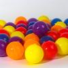 harayaa 25 Pieces Bingo Ball Set Numbered Bingo Balls Raffle Balls Calling Balls PP Material Suitable for Birthday Party Office Game Lottery Machine Club, Yellow view 4