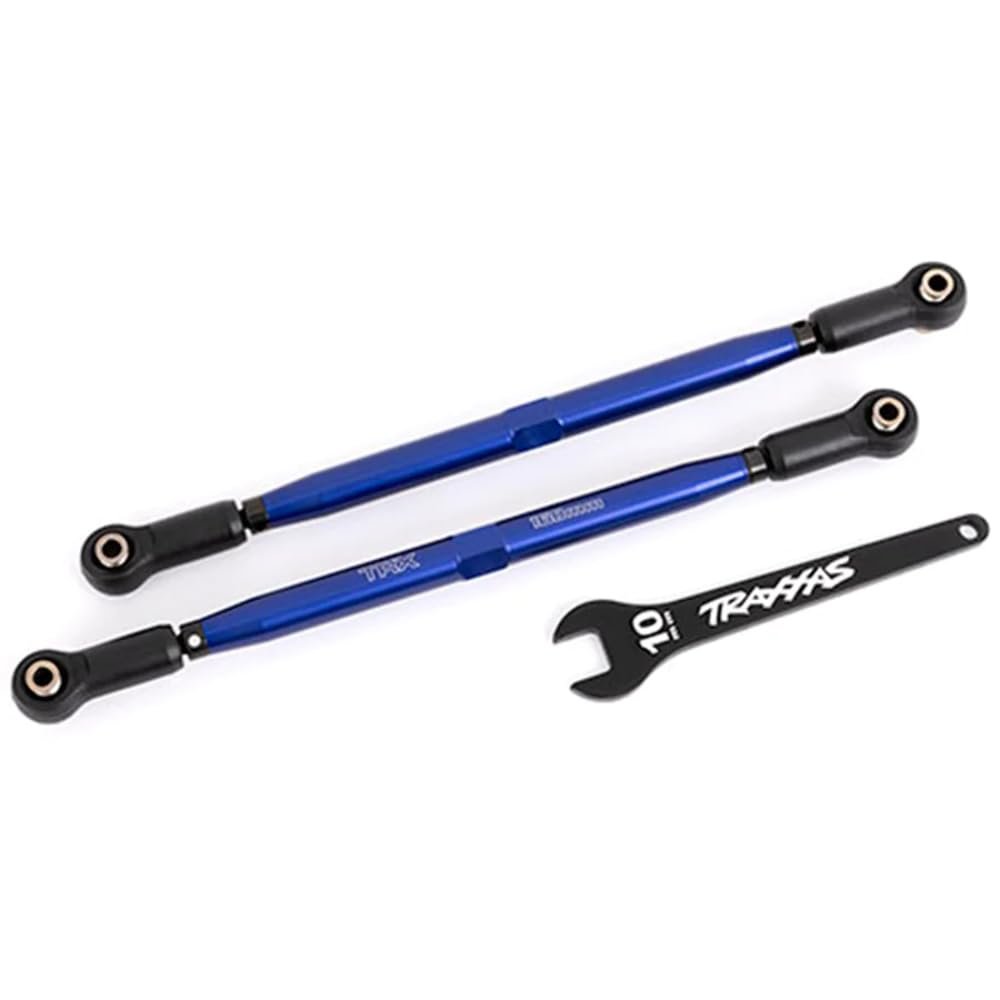 Traxxas 7897X Blue Anodized Toe Links, 7075-T6 Alum (2): X-Maxx WideMaxx Kit