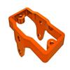 Traxxas Servo mount, 6061-T6 aluminum Orange-anodized view 1