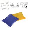 2pcs Set Bean and Girls Small Sandbags for Games Flat Shape Plastic Granules Beanbag and Girls Outdoor Toys view 1