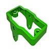 Traxxas Servo mount, 6061-T6 aluminum Green-anodized view 1