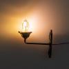 Housoutil Dollhouse Miniature Wall Sconces, 5PCS Dollhouse LED Wall Lamp, ABS Mini Decor Lamp,Black Decor Outdoor Lights Sand Table Lighting Toy for DIY Living Room Mini Toy Models view 2