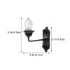 Housoutil Dollhouse Miniature Wall Sconces, 5PCS Dollhouse LED Wall Lamp, ABS Mini Decor Lamp,Black Decor Outdoor Lights Sand Table Lighting Toy for DIY Living Room Mini Toy Models view 4