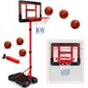 Kids Basketball Hoop with Stand, Adjustable Basketball Set, Toddler Basketball Toys for Boys Age 3 4 5 6 7 8, Indoor Outdoor Backyard Sport Game Gifts view 1