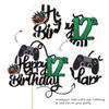 1 PCS Video Game Happy 12th Birthday Cake Topper Glitter Video Game Cake Pick Game On Controllers Twelve Cheers to 12 Years Cake Decoration for Happy 12th Birthday Party Supplies Green view 3
