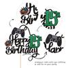 1 PCS Video Game Happy 15th Birthday Cake Topper Glitter Video Game Cake Pick Game On Controllers Fifteen Cheers to 15 Years Cake Decoration for Happy 15th Birthday Party Supplies Green view 3
