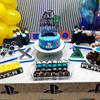 1 PCS Video Game Happy 15th Birthday Cake Topper Glitter Video Game Cake Pick Game On Controllers Fifteen Cheers to 15 Years Cake Decoration for Happy 15th Birthday Party Supplies Green view 4