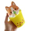 1 Large Corgi 6" Animal Drinking Bubble Drink Cute Micro Slow Rise Squishy Toys - Memory Foam Party Favors, Prizes, OT Cow, Alpaca, Cat, Corgi, Bear, Unicorn (1 Corgi) view 1