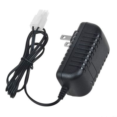 J-ZMQER 12V 300mA AC Plug Charger Compatible with 6.0V - 9.6V NiMH Batteries with Standard Size Tamiya Connector (Charger Side)