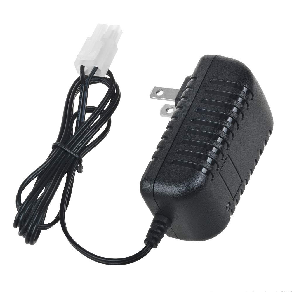 J-ZMQER 12V 300mA AC Plug Charger Compatible with 6.0V - 9.6V NiMH Batteries with Standard Size Tamiya Connector (Charger Side)