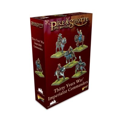 Warlord Games Pike & Shotte Epic Battles - Thirty Years War Imperialist Commanders Military Table Top Wargaming Plastic Model Kit 212412001