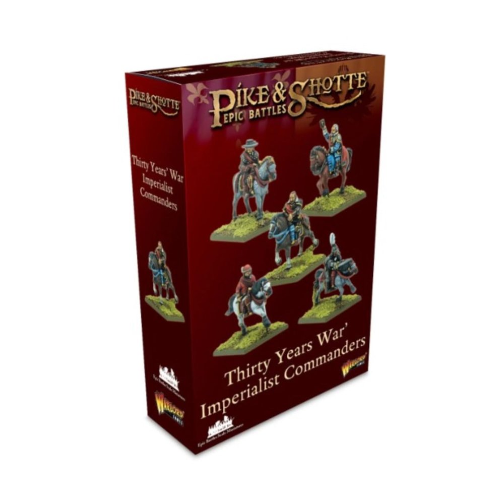 Warlord Games Pike & Shotte Epic Battles - Thirty Years War Imperialist Commanders Military Table Top Wargaming Plastic Model Kit 212412001