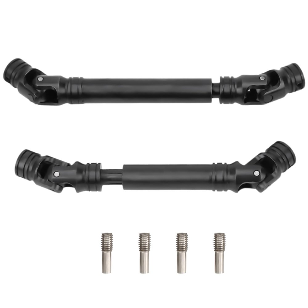 RC Drive Shaft, Steel Heavy Duty Driveshafts Universal Joint Metal Drive Shaft 105-157mm/ 90-115mm for 1/10 Axial SCX10 TRAXAS TRX4 RC Crawler Car Upgrade Parts