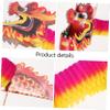 ARTIBETTER 8pcs Chinese Style Dragon Garland Paper Handheld Decorations for Year Party Photo Props for Boy Girl Celebrations view 2