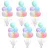 6 Set Pastel Birthday Decorations Rainbow Party Table Balloons Centerpiece Stand Kit for Girls Baby Shower Birthday Party Wedding Graduation Prom Unicorn Theme Table Decorations view 1