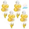 4 Set Gold Table Centerpiece Balloons Stand Kit with Gold and Confetti Balloons for Birthday Party Baby Shower Wedding Bridal Shower Graduation Prom Table Decorations view 1