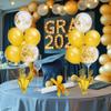 4 Set Gold Table Centerpiece Balloons Stand Kit with Gold and Confetti Balloons for Birthday Party Baby Shower Wedding Bridal Shower Graduation Prom Table Decorations view 2