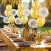 4 Set Gold Table Centerpiece Balloons Stand Kit with Gold and Confetti Balloons for Birthday Party Baby Shower Wedding Bridal Shower Graduation Prom Table Decorations view 4