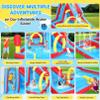 Whubefy Inflatable Water Slide for Kids with Water Obstacle Hurdles, 13x10FT Blow Up Water Park w/Slide/Deep Pool with Sprinkler/Large Splash Pool/Boxing Game/Climbing Wall/Basketball Rim/Water Cannon view 2