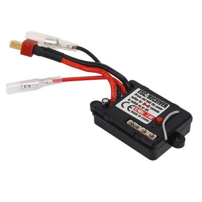 Alomejor RC Brushed ESC, 30A, High-Performance Electronic Speed Controller, 2.4GHz, 7.4V, Durable Plastic Construction, Compact Size 58x35x13mm, Compa