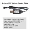 Aliwisdom Universal RC Battery Charger Cable with SM-3 Pin Plug for 7.4V 2S Lipo Battery, Compatible RC Car/Boat/Plane/Drone/Tank/Helicopters and Other Remote Control Toys view 2