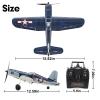 RoofWorld 2023 New Upgrade F4U Corsair RC Plane 4 Channel RTF Remote Controlled Aircraft RC Airplane for Beginners Adult with Xpilot Stabilization System & One Key Aerobatic view 2