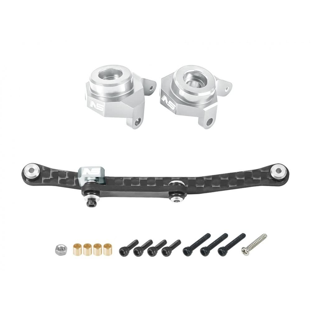 NexxSpeed CNC Carbon Steering Links w/Aluminum Knuckles - AXIAL SCX24 / AX24